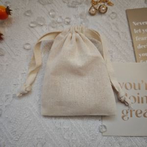 Promotion Cotton Drawstring <b>Bag</b> for Coffee Tea Dust <b>Bag</b> Custom Luxury Jewelry <b>Bags</b> Jewelry Packaging <b>Bags</b> for <b>Small</b> Business - Product Image 5