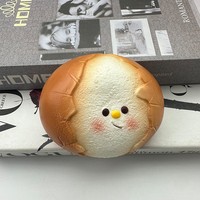 Mini Boule de Fromage Fluide en Silicone à Remontée Lente, Jouet à Presser en Forme de Pain, Viral TikTok, Anti-Stress et Décompression