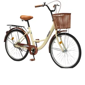 2023 Factory wholesale Vintage Adult Ladies Single Speed Bicycle For Woman Classic Ladies recreational bike