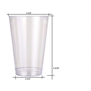 Gobelets à café au lait personnalisés avec logo imprimé, épais, en plastique jetable, pour boissons, avec couvercles, pour bubble tea - Product Image 2