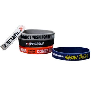 Pulseras de Silicona Geométricas Motivacionales, Paquete de 5, Pulseras Inspiradoras Duraderas, Joyería para Hombres y Mujeres, Bandas de Ejercicio - Product Image 5