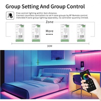AP MC10X 1-Channel Dimmer CCT RGBW RGBCCT Kontrol RF Mesh Remote 6A 30M 360W Garansi 2 Tahun Bersertifikasi CE/FCC Sinkronisasi Musik
