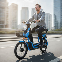 Nouveau modèle de vélo électrique léger et économe en énergie 500W, scooter à moteur sans balais, vélo électrique de ville