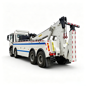 Camion de dépannage intégré HOWO 8x4 avec grue de remorquage de 60 tonnes pour le récupération de véhicules commerciaux - Product Image 1