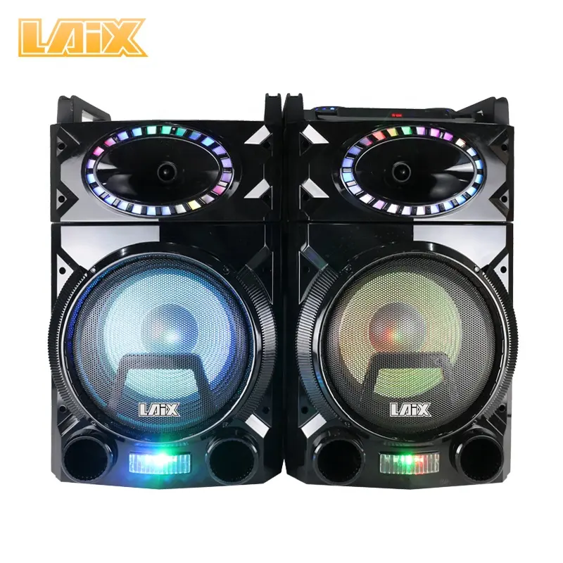 Laix SS-8 Professionele Actieve Fase Luidspreker Met Disco Licht Bt Pa Systeem Karaoke 10 12 Inch Bass Party Multimedia Speakers