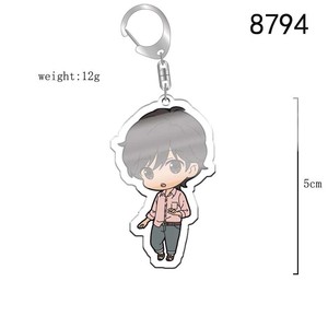 Porte-clés en acrylique <span class=keywords><strong>BANANA</strong></span> <span class=keywords><strong>FISH</strong></span>, figurines de cosplay, porte-clés pour sac, porte-clés de voiture, bijoux de dessin animé pour femmes et hommes, accessoires cadeaux - Product Image 6