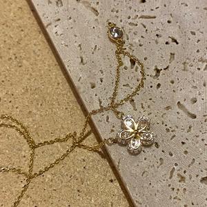 Collier en argent pur S925 avec zircon en forme de goutte d'eau, collier de luxe haut de gamme, chaîne de clavicule empilée, pendentif tendance - Product Image 4