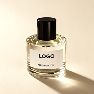 Botella de Perfume Redonda de Vidrio con Tapa de Madera, 30ml/50ml/100ml, Difusor de Perfume con Serigrafía - Product Image 3