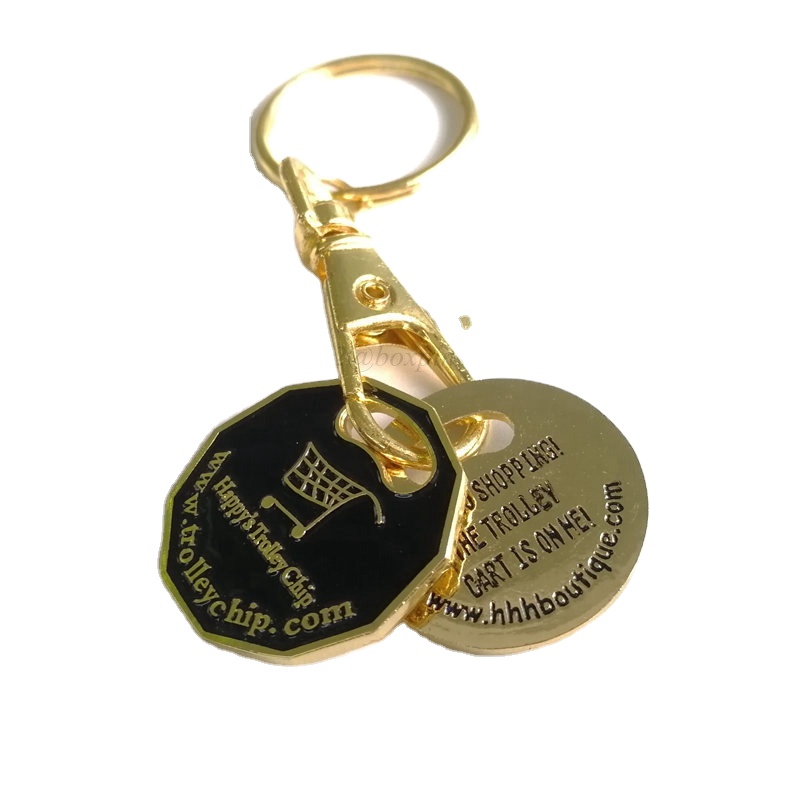 Llavero Con Moneda Para Carrito De La Compra – Colgante Portátil De Acero Inoxidable Para Bolso, Regalo Para Adultos Y Estudiantes