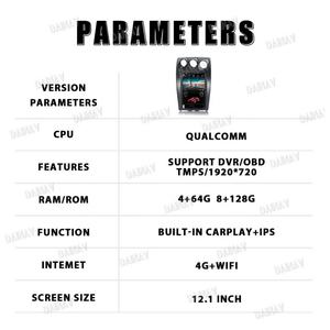 Unidad Principal Estéreo Táctil con Sistema Multimedia Android 12 de 12.1 Pulgadas para Nissan 350Z 2008 2009 2010 2011 2012 2018, Reproductor de Radio para Auto - Product Image 6