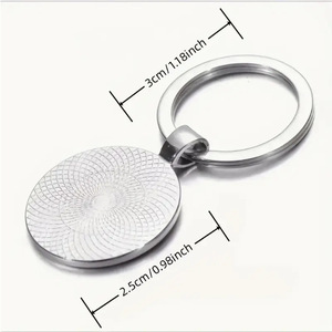 Llaveros y Colgantes para Bolsos con Versículos Cristianos, Llavero de Vidrio Personalizado con Versículo Inspirador de la Biblia Sagrada, Regalos de Bautismo, Recuerdo Personalizado - Product Image 4