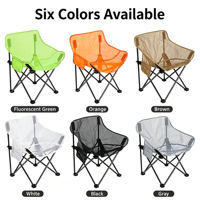 Chaise de camping pliable légère et portable avec sac de rangement, cadre en fer en polyester durable, design moderne, pour la randonnée, les voyages et la pêche