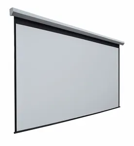 200" 16:9 motorized projection screen, electric projector screen with remote control/matte white or 3D