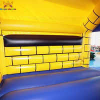 Structure gonflable commerciale en PVC pour aire de jeux, installation facile, taille personnalisable, idéale pour les fêtes d'enfants et la location, garantie 3 ans