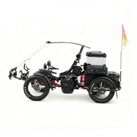 Quadricycle électrique à pédales TrikExplor E-Truck 4WD |   Véhicule utilitaire tout-terrain pour le transport de marchandises et de passagers |   Quadricycle à traction intégrale longue portée de 130 km