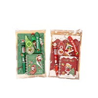 Coffret Cadeau Papeterie Créative de Noël, Ensemble de Fournitures Scolaires Adorables, Packs de Récompenses pour Étudiants, Vente en Gros, Cadeaux de Fête
