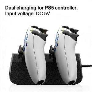 YJT-5OT2076 ไฟ LED แสดงสถานะเครื่องชาร์จสำหรับ PS5 เกมแพด P5/P5 สลิม/PS5 มืออาชีพเกมแพดแบบสั่นคู่พร้อมทัชแพดแบบชาร์จได้ - Product Image 2