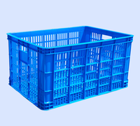 Panier empilable en plastique, maille PP PE, panier personnalisé, caisse à légumes en plastique en provenance de Chine