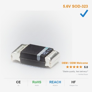 Silikon Zener Diyot BZT52C6V8 3V3 5V1 5V6 <span class=keywords><strong>12V</strong></span> SOD-323 REACH Uyumlu Premium Sınıf Güç Yönetim Modülleri için Sıkı Testler - Product Image 1