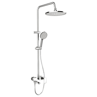 Ensemble de douche en aluminium en gros direct usine, mitigeur chaud/froid, pommeau de douche pluie, douchette à main, bec de baignoire, OEM ODM