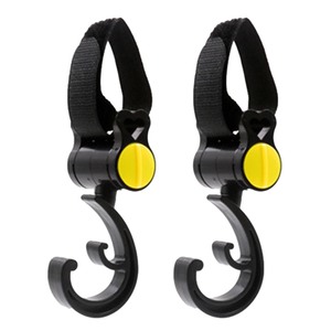 Pram xoay 360 độ bé phụ kiện xe hơi xe đẩy em bé móc áo em bé túi xe đẩy móc - Product Image 2