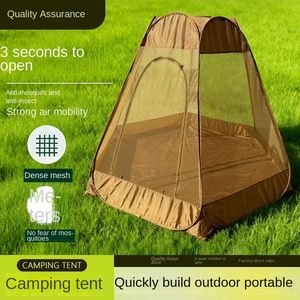 Mosquitera Automática para Acampar al Aire Libre, Carpa Cuadrada de Malla para Verano, Tela de Poliéster de Una Sola Capa, Impermeable, Ecológica y Transpirable - Product Image 4