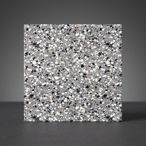 Terazzo กระเบื้องคอนกรีตสีขาวแนวชนบท30x30ซม. ดีไซน์พื้นห้องน้ำพอร์ซเลน - Product Image 5