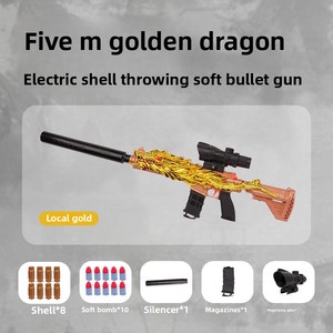 Commercio all'ingrosso della fabbrica M416 giocattolo a pallottola morbida a forma di drago Gungolden giocattolo gioco Gunoutdoor pistola giocattolo - Product Image 6
