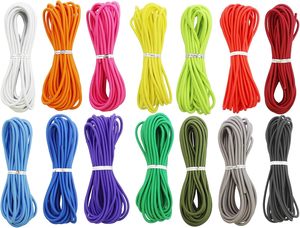 Cordoncini Elastici in Nylon Colorato 3mm Intrecciati ad Alta Tenacità Rivestiti <span class=keywords><strong>per</strong></span> <span class=keywords><strong>Macramè</strong></span>, Perline e Lavori Artigianali Fai-da-Te - Product Image 1