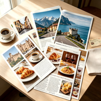Service d'impression de livres de haute qualité, papier couché de qualité supérieure, estampage à chaud doré, impression de magazines personnalisée, impression offset pour la publicité de la marque