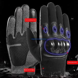 Guantes tácticos de nivel 5 de Caballería de hierro para hombre, verde fluorescente, Kevlar, nailon, fibra de carbono reflectante para exteriores, anticorte - Product Image 5
