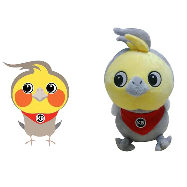 Customized Logo Doll Cartoon Bird Plush Soft Toy Plush Doll Cartoon Toy Custom Plush Toy