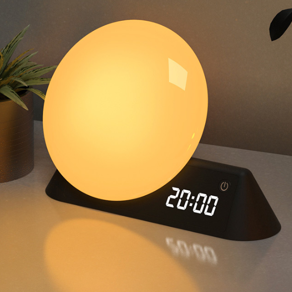 Special Price Alarm Clock Wireless Speaker Wake up Lights White Noise Led Desk Night Lamp for Home Decoration