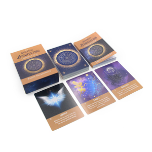 <span class=keywords><strong>Cartas</strong></span> del <span class=keywords><strong>Tarot</strong></span> Personalizadas en Papel de Arte de 350 g/m² con Impresión a 4 Colores, Afirmaciones Positivas, Guía de Lectura del Oráculo para Autodescubrimiento, Juego de Libros en Español - Product Image 3