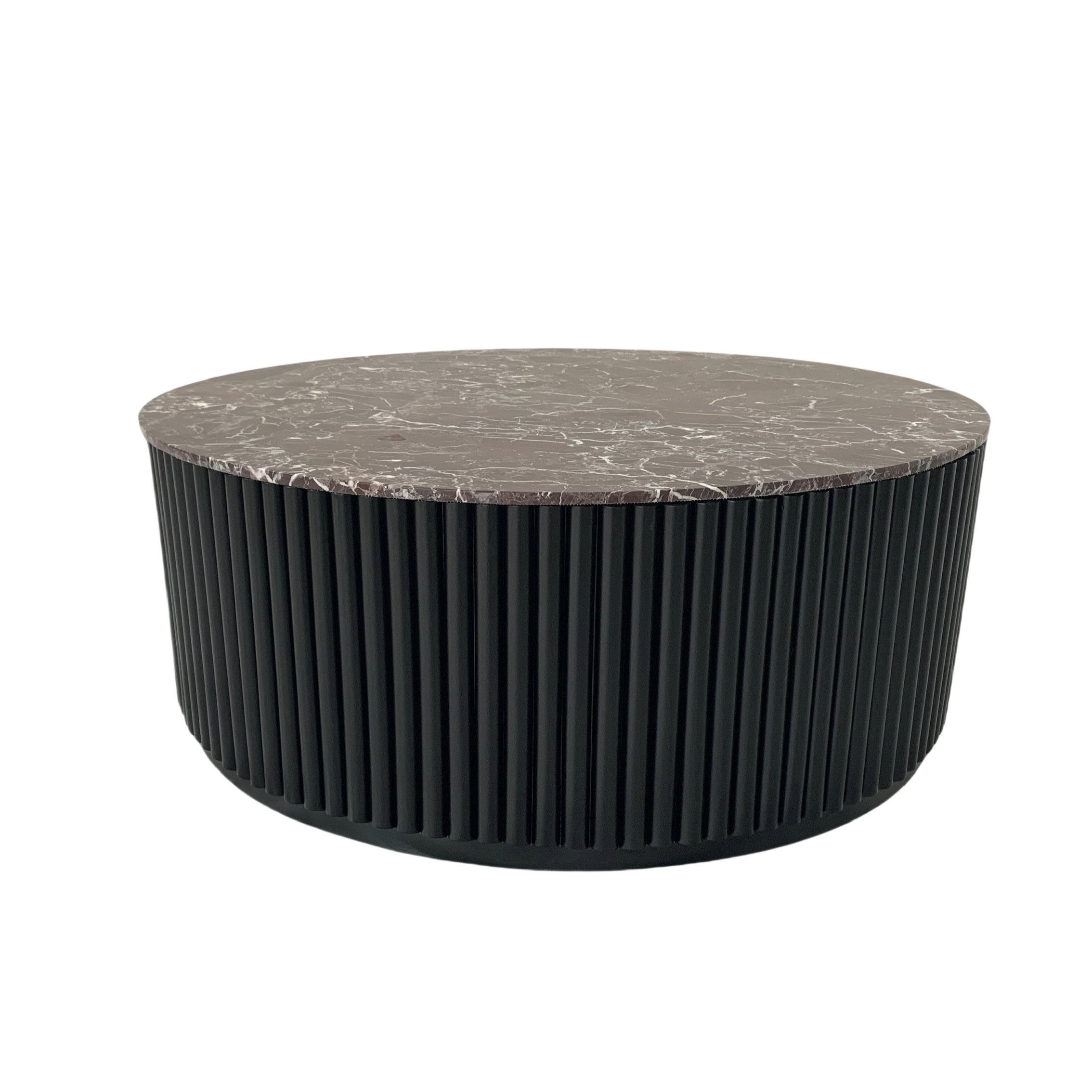 Dark Ruby - Toned Marble Top with Black Base