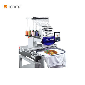 Máquina de Bordado Computarizada <span class=keywords><strong>RiCOMA</strong></span> TC-1501 de un Cabezal con 12/15 Agujas para Bordado de Camisetas/Plano/Gorras de Uso Comercial - Product Image 1