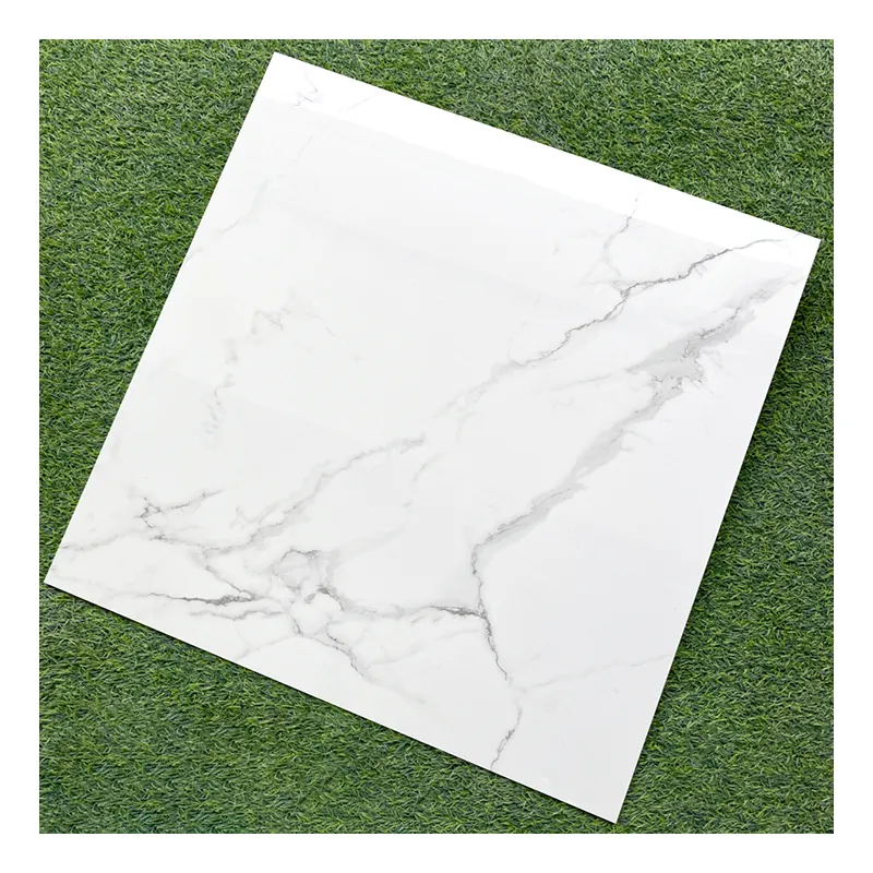 Hot Sale 80x80 Porcelanto Glossy Ceramic Tile For Floor Standard White Marble Porcelain Tiles
