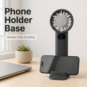 Ventilateur portable <span class=keywords><strong>M11S</strong></span> à refroidissement par glace, 3 vitesses, rechargeable par USB, plaque de refroidissement, ventilateur de bureau portable avec support pour téléphone, cadeau d'été - Product Image 4