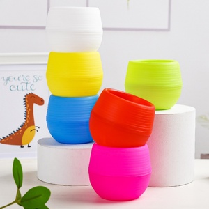 Plantes succulentes décoratives, pots de pépinière en plastique colorés, mini pots de fleurs pour la maison - Product Image 3