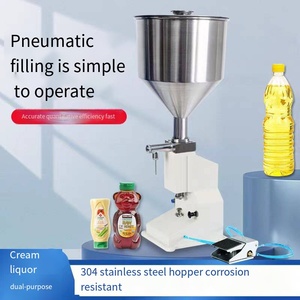 JH 0-50ml botella pequeña neumática pasta de jugo crema cosmética aceite manual máquina de llenado de pasta - Product Image 6