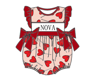 Nouveautés : Barboteuses Adorables pour Bébé, Broderie Main Pure <span class=keywords><strong>NOVA</strong></span> Bubble, Deux Nœuds Roses – Collection Été, Vêtements pour Bébés Filles, Offre Spéciale - Product Image 5
