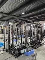 Appareil de musculation multifonctionnel professionnel avec poulie réglable, crossover, machine Smith et rack de squat pour salle de sport à domicile