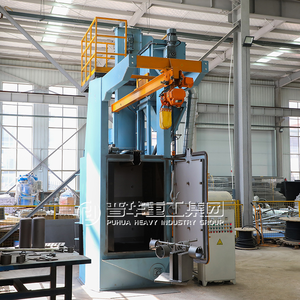 Machine de sablage à billes d'acier à haute pression automatique Puhua Q37 avec contrôle PLC Dimensions et puissance personnalisables - Product Image 6