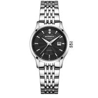 Montre Automatique Homme en Acier Inoxydable avec Verre Saphir, Cadran Guilloché, Date et Aiguilles Dauphine – Style Habillé