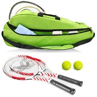 Sac de sport en jean grande capacité imperméable à bandoulière avec compartiment à chaussures pour badminton, tennis, baseball – Vente chaude transfrontalière 3/6 pièces