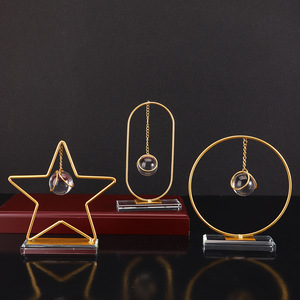 Mystic Arts Geometric <b>Crystal</b> <b>Ball</b> Ornament Metal Modern Simple Design Home Decor Gift Desktop Decoration - Product Image 2