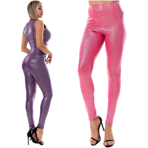 Leggings <span class=keywords><strong>Lucidi</strong></span> per Yoga e Fitness in Tessuto Riciclato di Alta Qualità, Personalizzabili per il Commercio Estero, Anti-Cellulite - Product Image 2