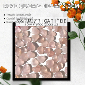 Fabrik preis Naturstein Kristall Handwerk Herzform Rosenquarz Kristall Herz 2-3cm Heils teine Andere Kristall Handwerk - Product Image 3