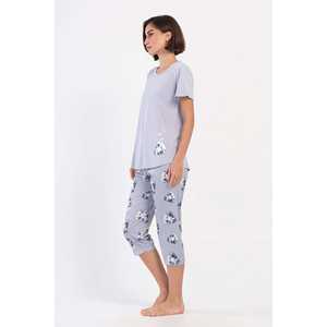 ชุดนอนผู้หญิงคอกลมแขนสั้นทรงโอวัลคาปรีขนาดพลัสไซส์ - Product Image 3