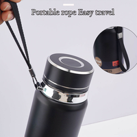 Bouteille d'eau isotherme portable en acier inoxydable de 800 ml et 1000 ml, grande capacité, pour le sport, l'alpinisme et les voyages en extérieur